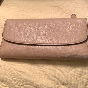 Tan Coach soft leather wallet